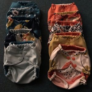 Esembly Diaper Covers- set of 10- size 1 (7-17lbs)